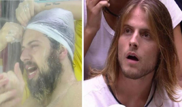 Na imagem, Lucas Cartolouco, participante de A Fazenda 12 e Daniel do BBB 20
