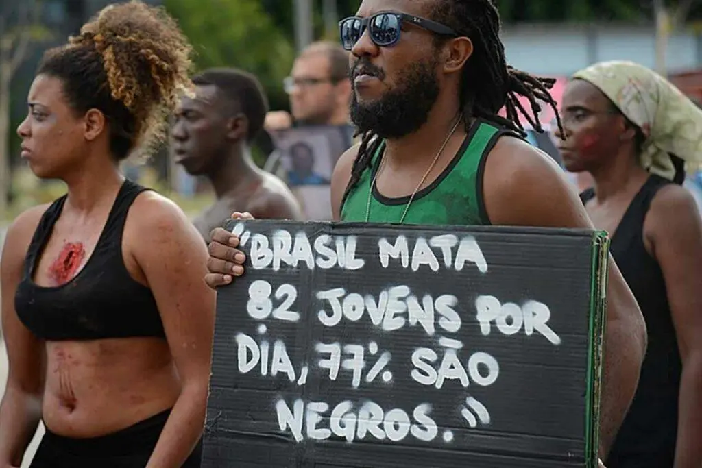 manifestação racismo estrutural 
