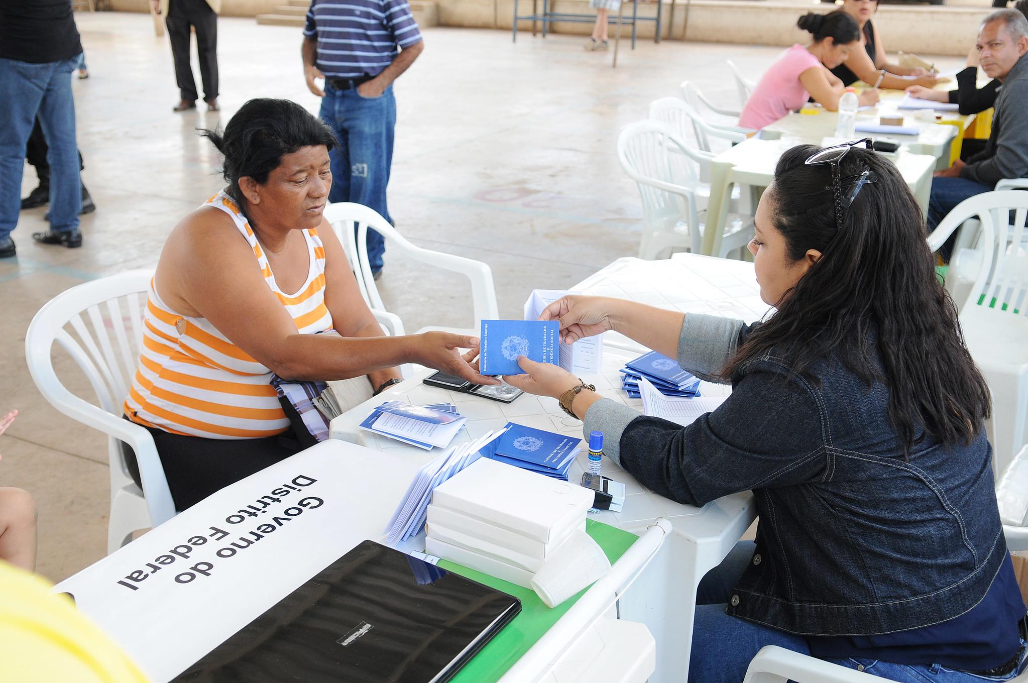 Carteira de trabalho. Contribuição do INSS