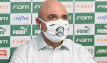 Presidente do Palmeiras, Mauricio Galiotte, fala sobre a busca por um novo técnico