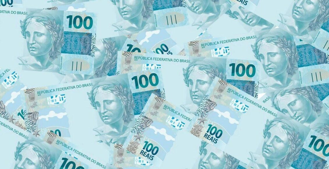 cédulas de 100 reais