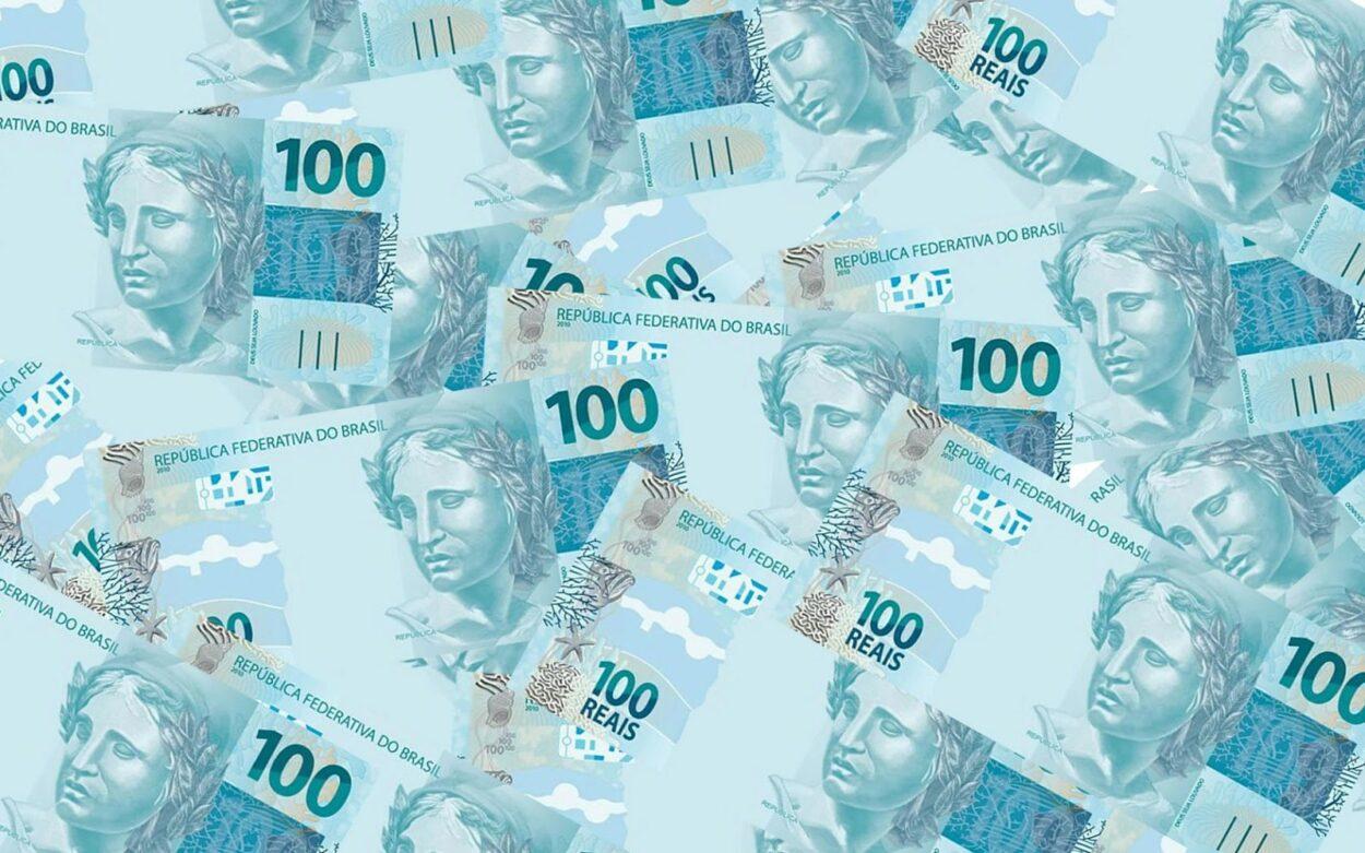 cédulas de 100 reais