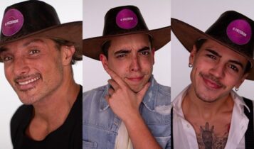 Juliano Ceglia, Lucas Selfie e Biel em enquete a fazenda 12