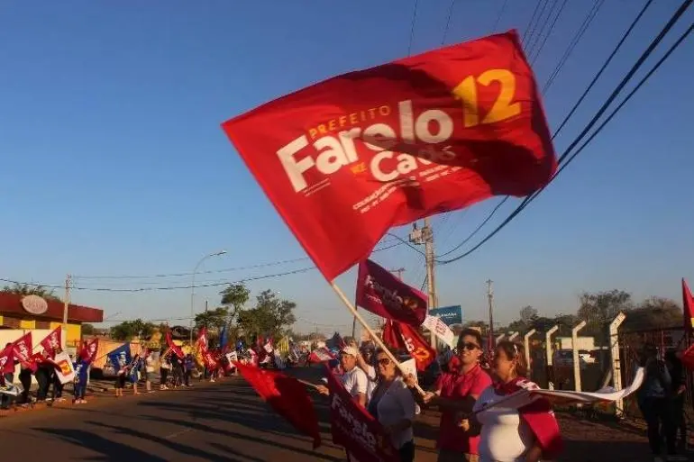 Eleições 2020 Eleições 2020 - Foto mostra "bandeiraço"