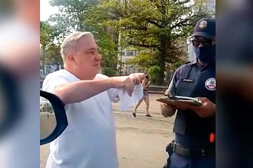 Desembargador é processado por guarda humilhado em Santos. Foto: reprodução