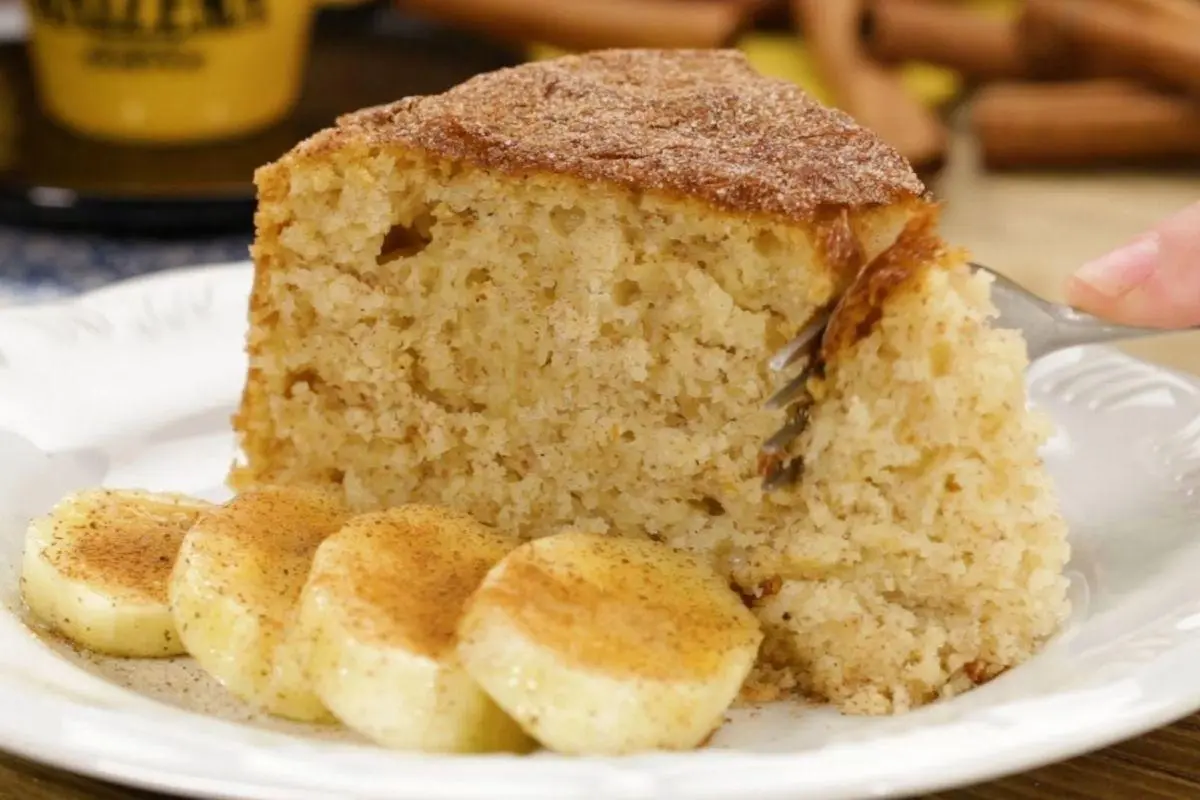 Tradicional bolo de banana