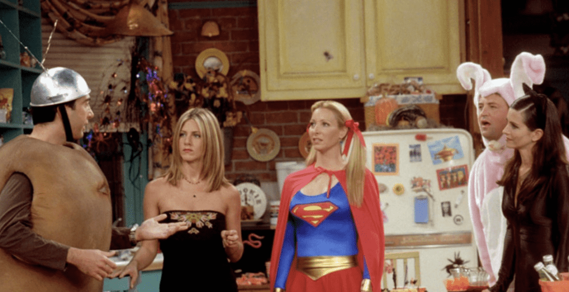 Imagem mostra episódio de Halloween da série Friends