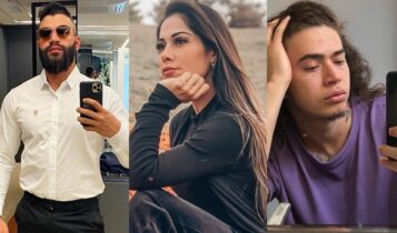 Gusttavo Lima, Mayra Cardi e Whinderson Nunes famosos solteiros