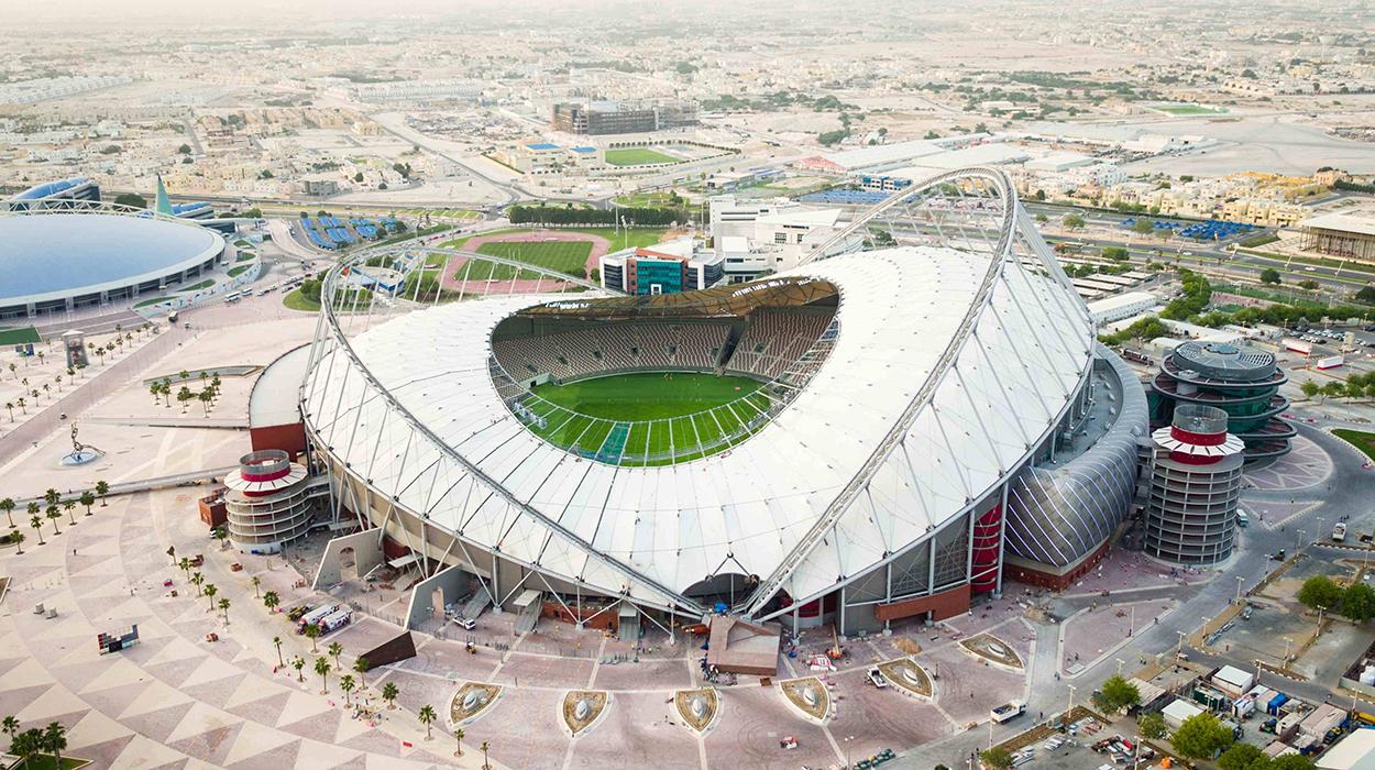 Estádio Khalifa, um dos palcos da Copa de 2022