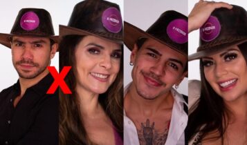 Mariano, Luiza Ambiel, Biel e Victoria Villarim em enquete A Fazenda 2020 (