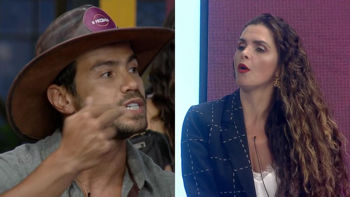 Mariano e Luiza Ambiel em A Fazenda 2020