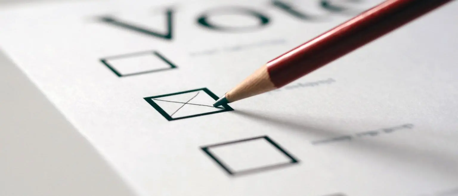 Eleições 2020 Foto mostra cédula eleitoral