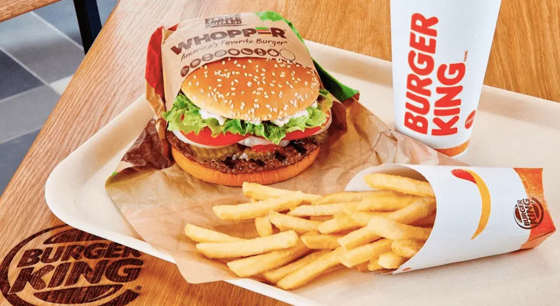 Burguer King hambúrguer de graça
