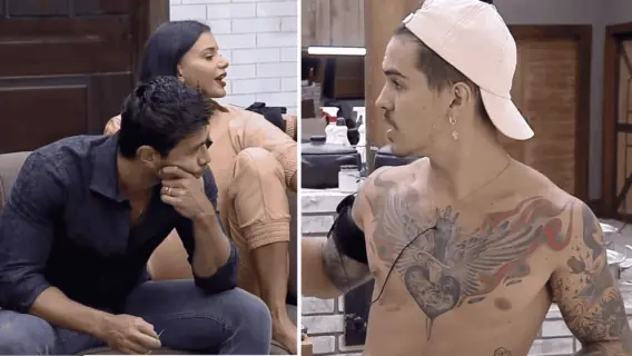 A Fazenda 2020: Biel fica indignado com veto de prova e briga com Jake e Mariano
