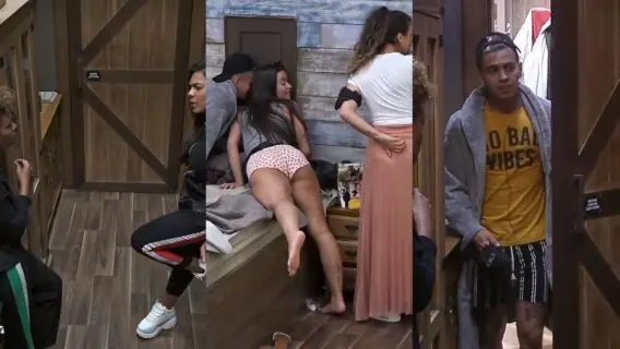 A Fazenda 2020: Biel escuta conversa de Tays pela parede e confronta peoa