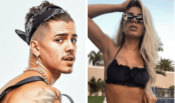 Na imagem, Biel, participante de A Fazenda 2020, e Anitta