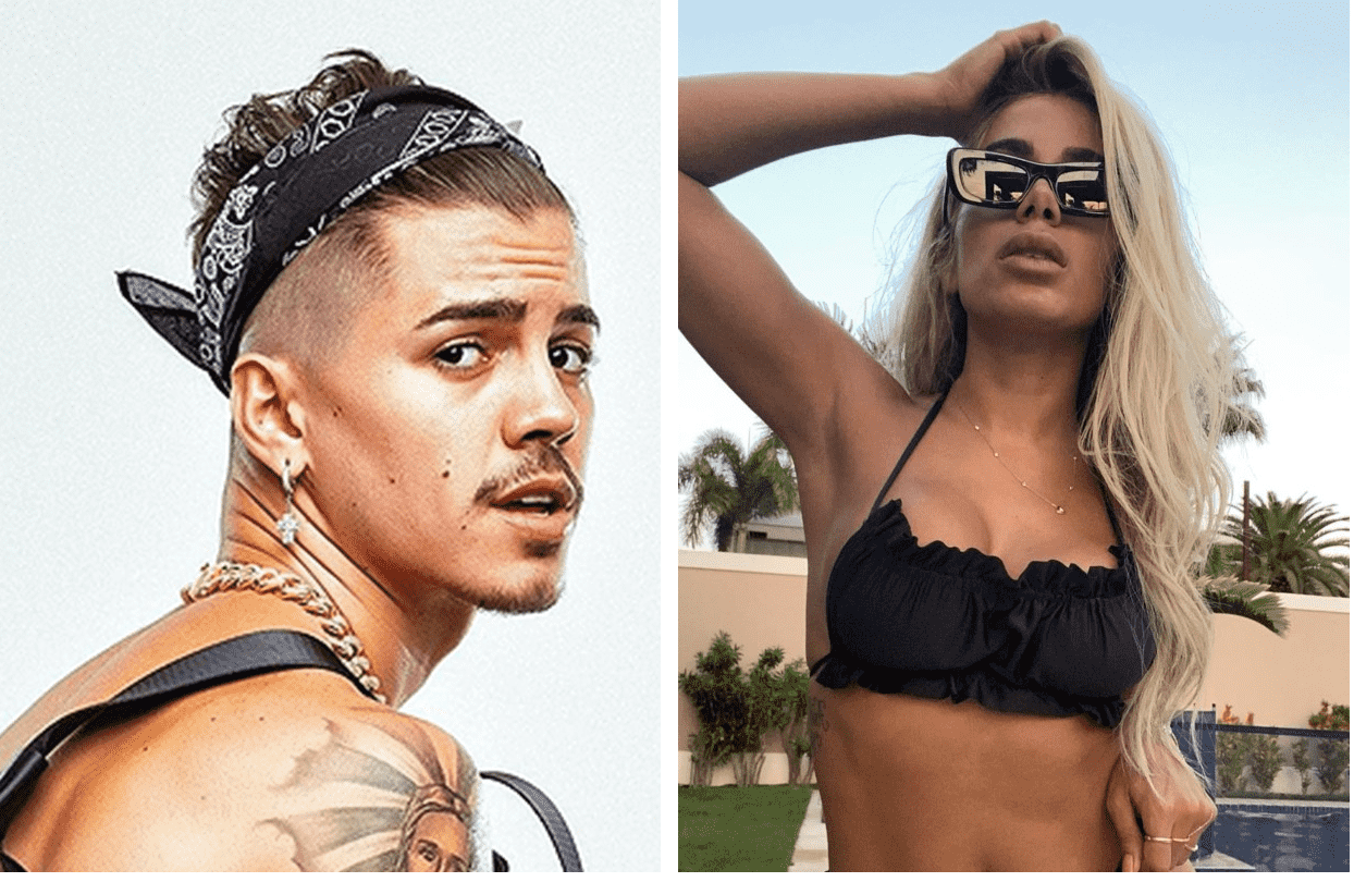 Na imagem, Biel, participante de A Fazenda 2020, e Anitta