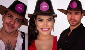 Biel, Raissa Barbosa e Mariano, participantes de A Fazenda 2020