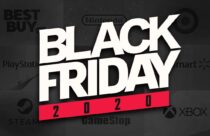 black friday 2020 logotipo fundo preto