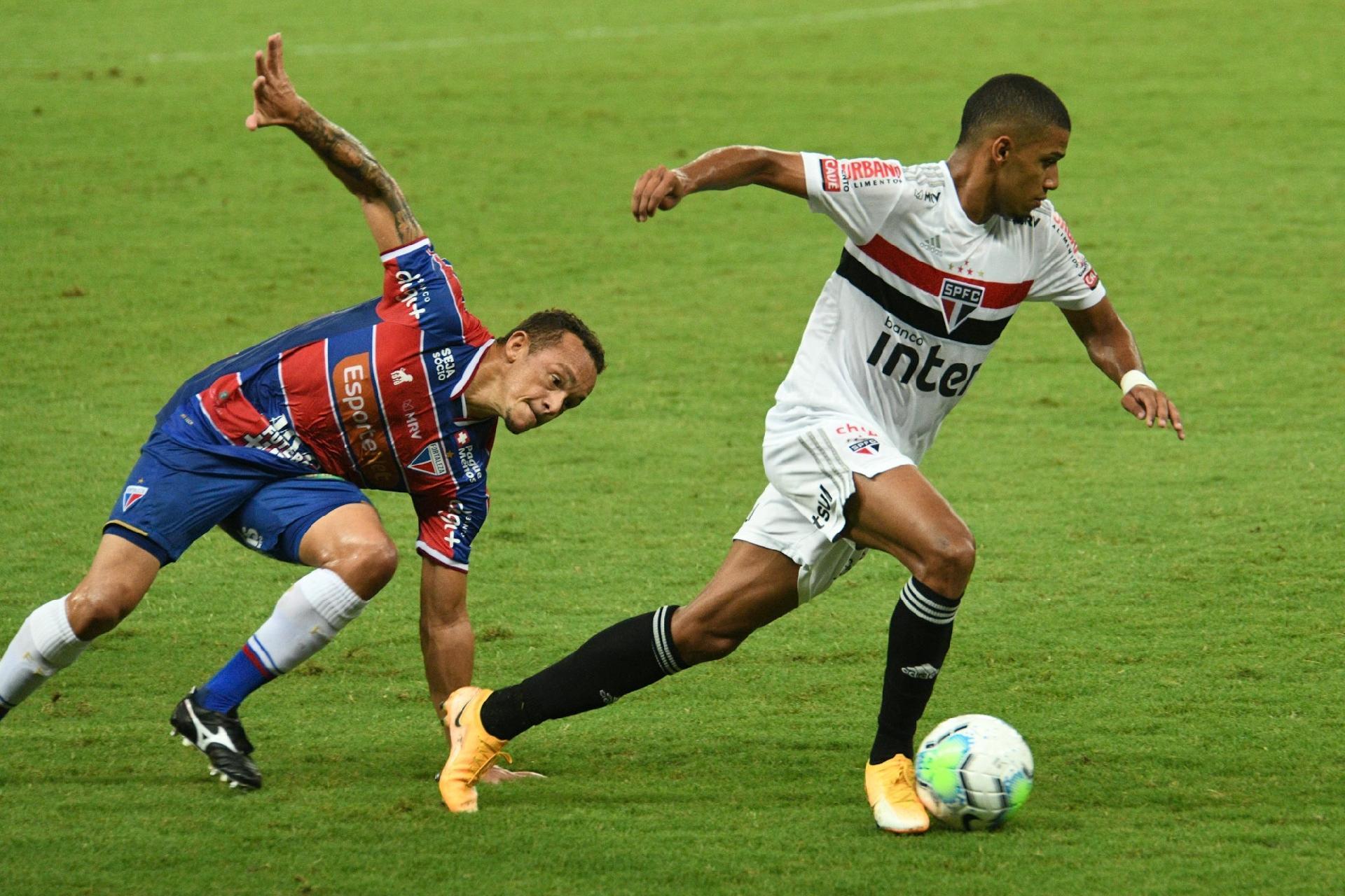 Com dois gols no empate entre São Paulo e Fortaleza, Brenner chegou a artilharia da equipe