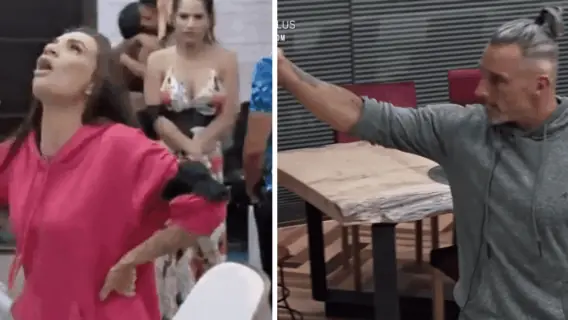 A Fazenda 12: Stéfani e Juliano armam barraco após eliminação