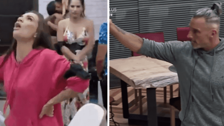 A Fazenda 12: Stéfani e Juliano armam barraco após eliminação