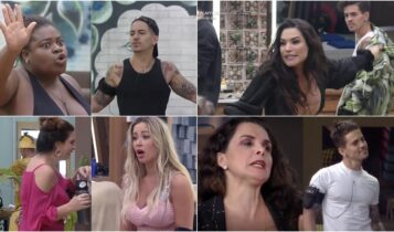 Imagem dos participantes brigando em A Fazenda 12