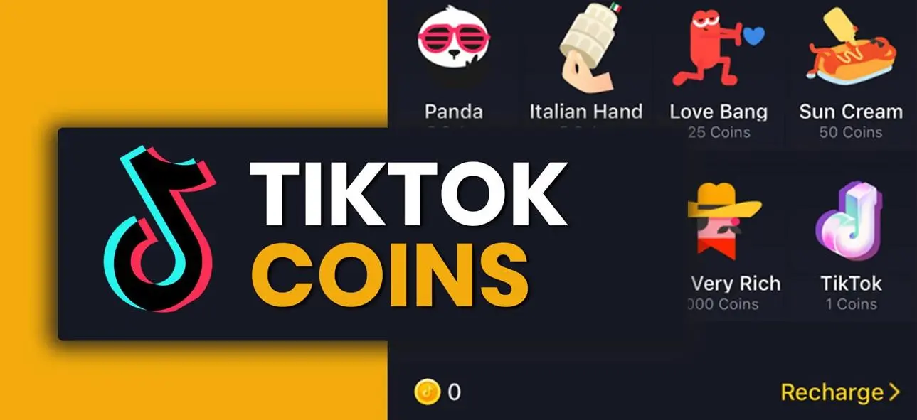 Moedas do TikTok que podem ser compartilhadas pelos usuários