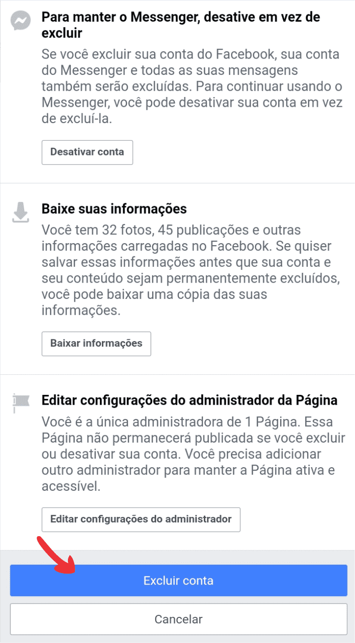 Como deletar Facebook definitivamente Consiga seguindo estes passos