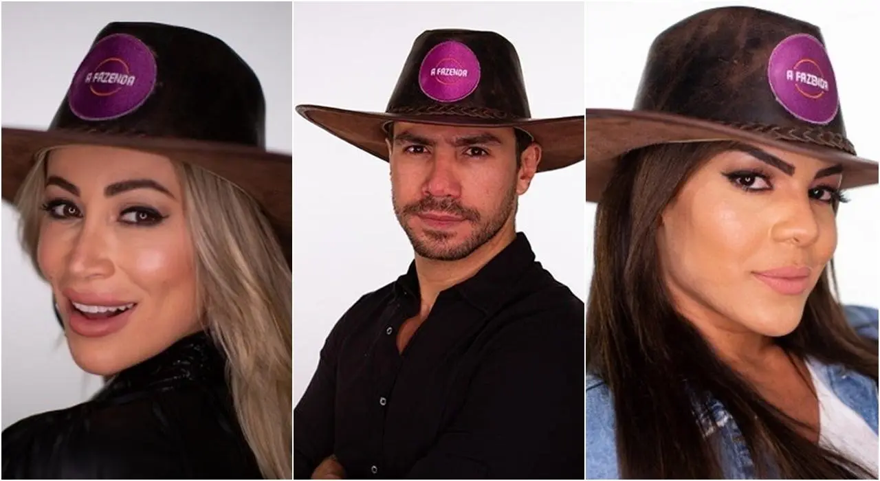 Imagem de Carol, Mariano e Tays na Enquete A Fazneda 12