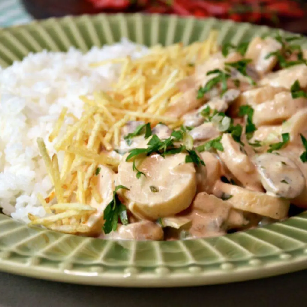 estrogonofe de palmito