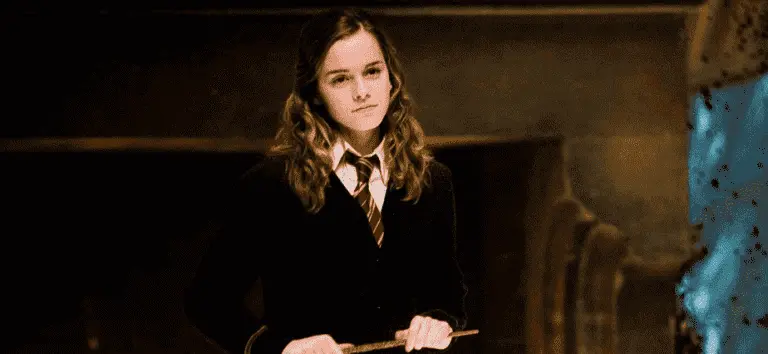 Imagem mostra a personagem Hermione Granger