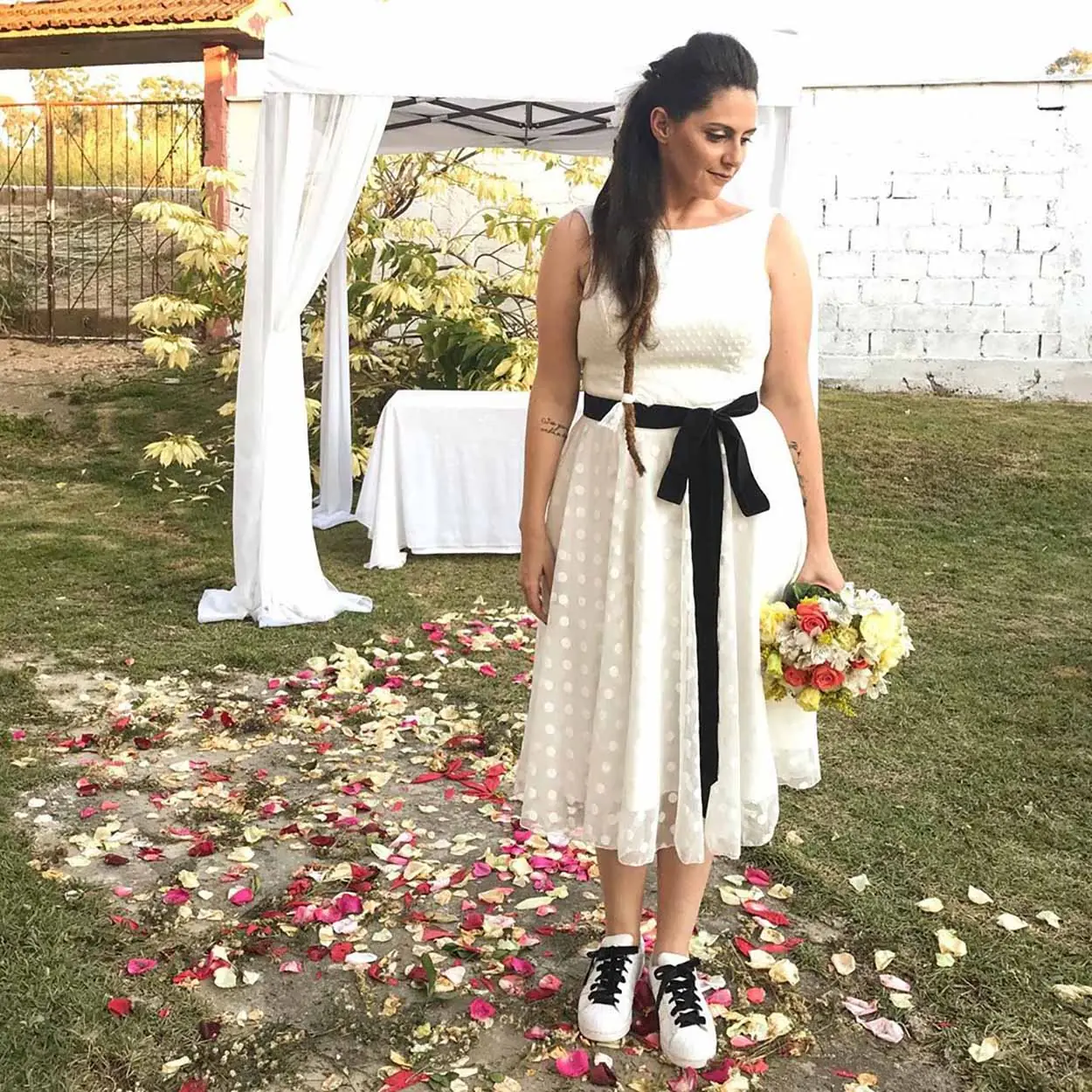 personalização tênis noivas