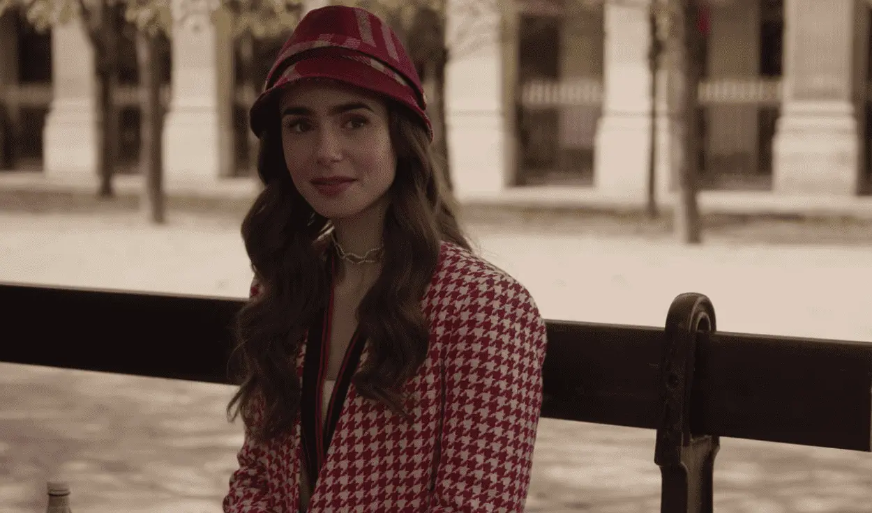 estampa xadrez look emily