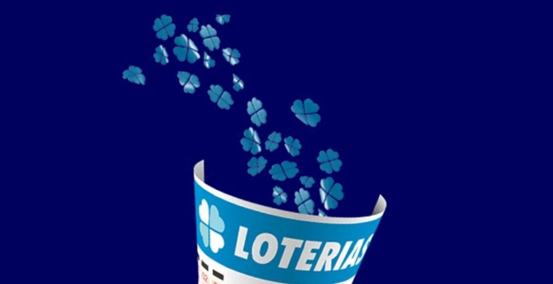 Resultado da Loteria Federal de ontem- A imagem mostra diversos trevos de quatro folhas saindo de um volante