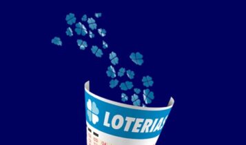 Resultado da Loteria Federal de ontem- A imagem mostra diversos trevos de quatro folhas saindo de um volante
