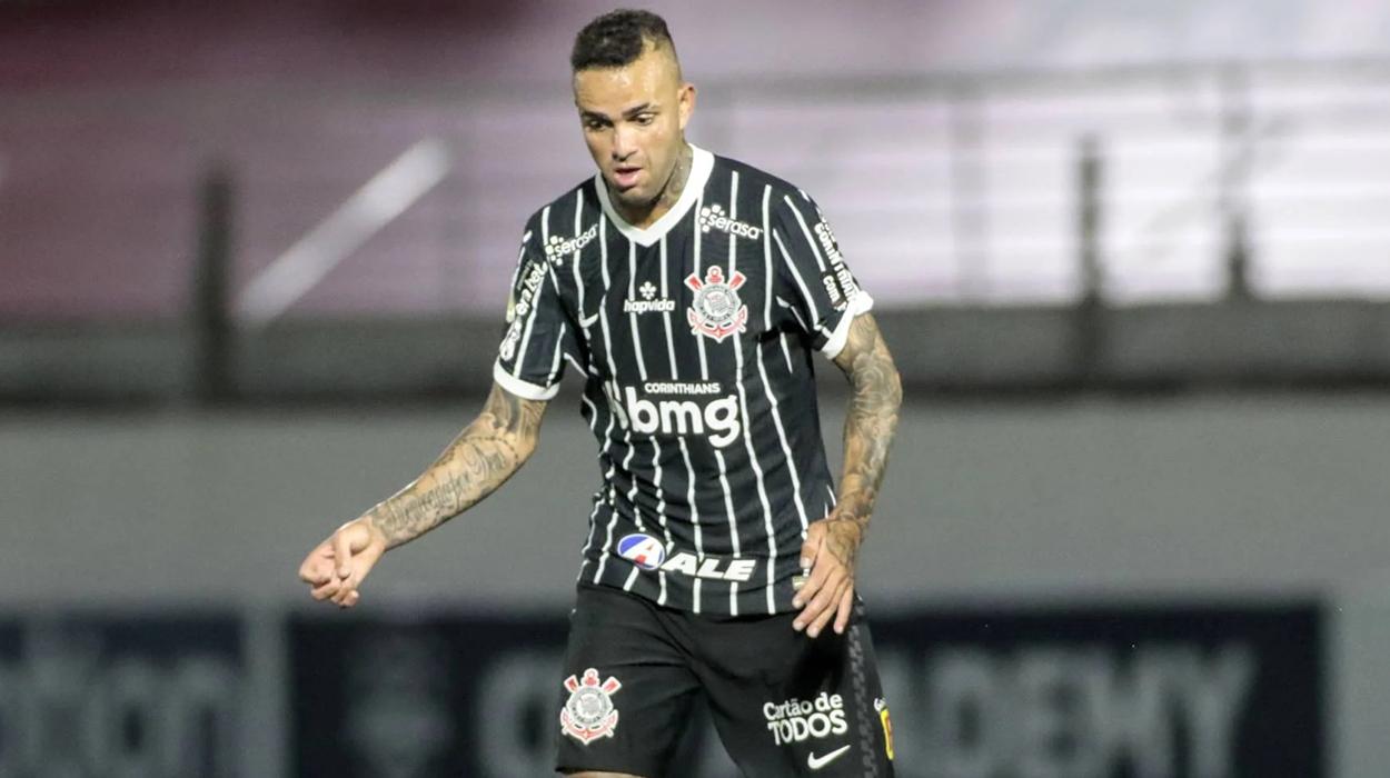 Luan no jogo entre Corinthians e Bragantino