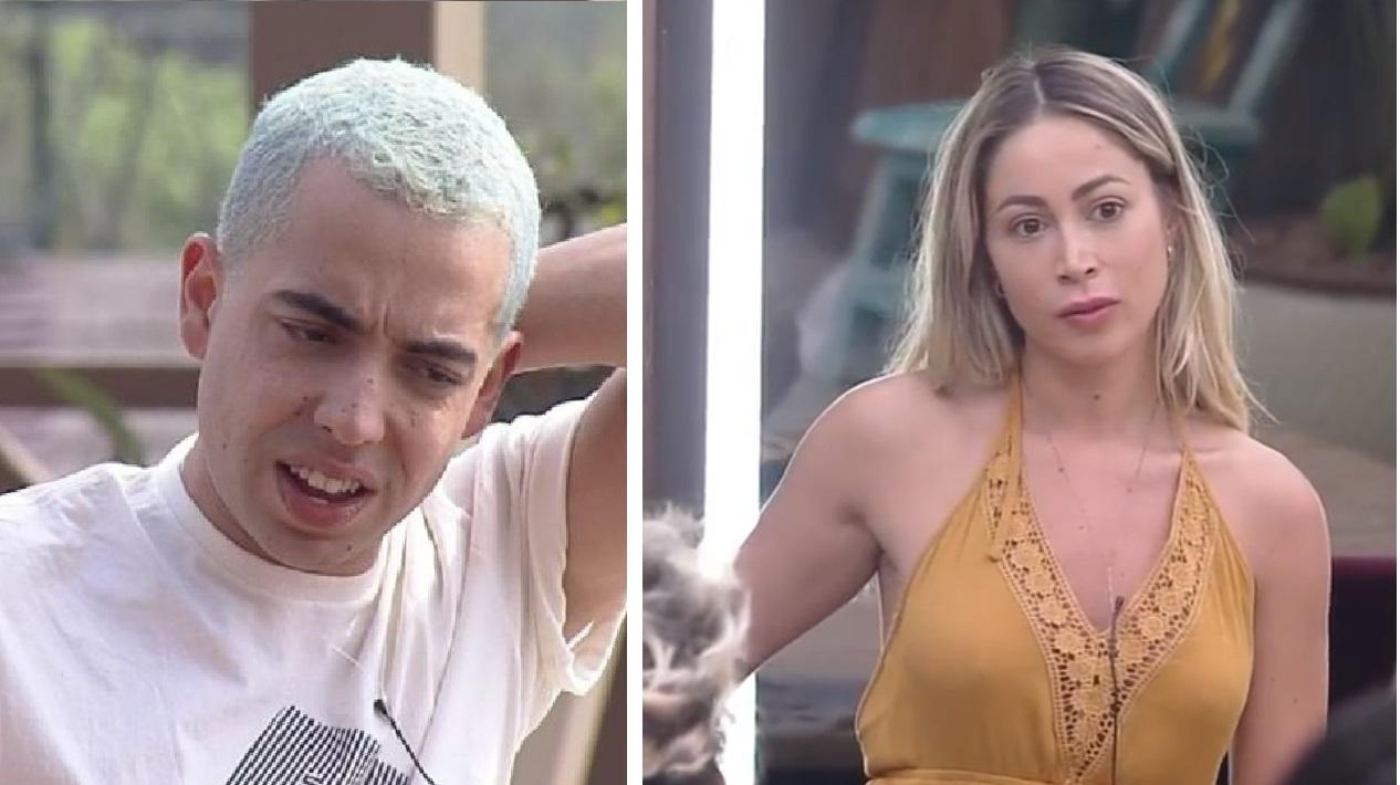 Na imagem, Lucas Maciel e Carol Narizinho, participantes de A Fazenda 12