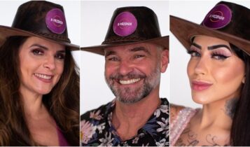 Luiza, Mateus e Mirella na Enquete A Fazenda 12