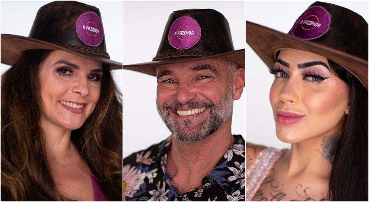 Luiza, Mateus e Mirella na Enquete A Fazenda 12