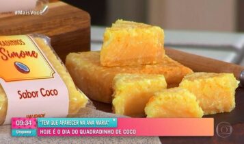 Quadradinho de coco: Ana Maria Braga ensina receita