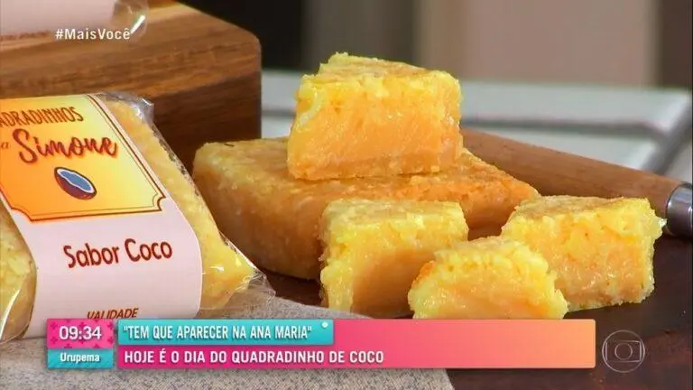 Quadradinho de coco: Ana Maria Braga ensina receita