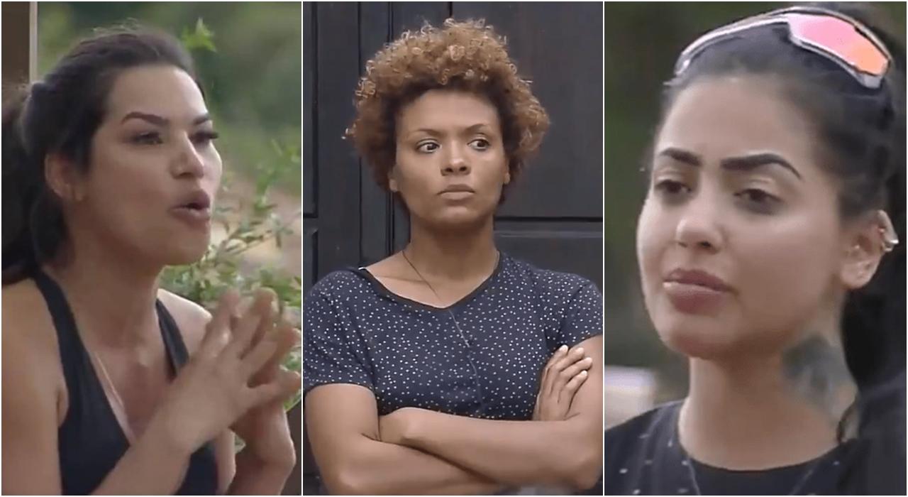 Imagem de Raissa, Lidi e Mirella em A Fazenda 2020