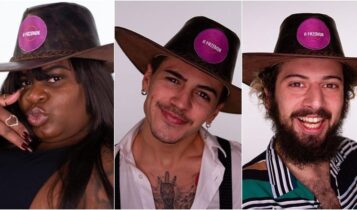 Imagem de Jojo, Biel e Cartolouco na Enquete A Fazneda 12