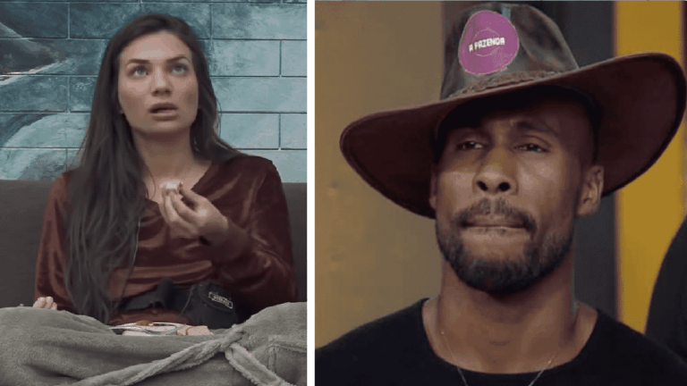 A Fazenda 12: Sté se irrita com comentários de Rodrigo em Hora do Faro