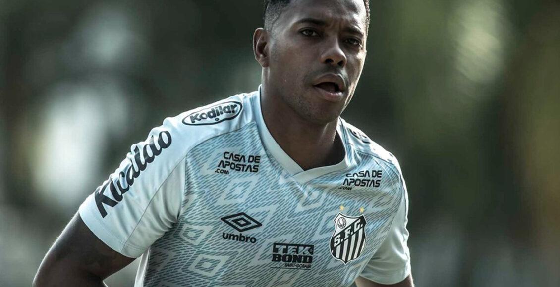 Robinho treina no Santos: gravações incriminam o jogador