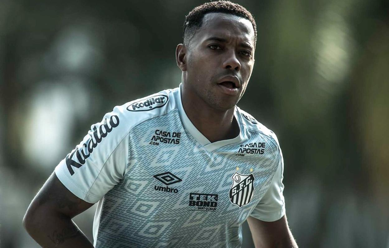 Robinho treina no Santos: gravações incriminam o jogador
