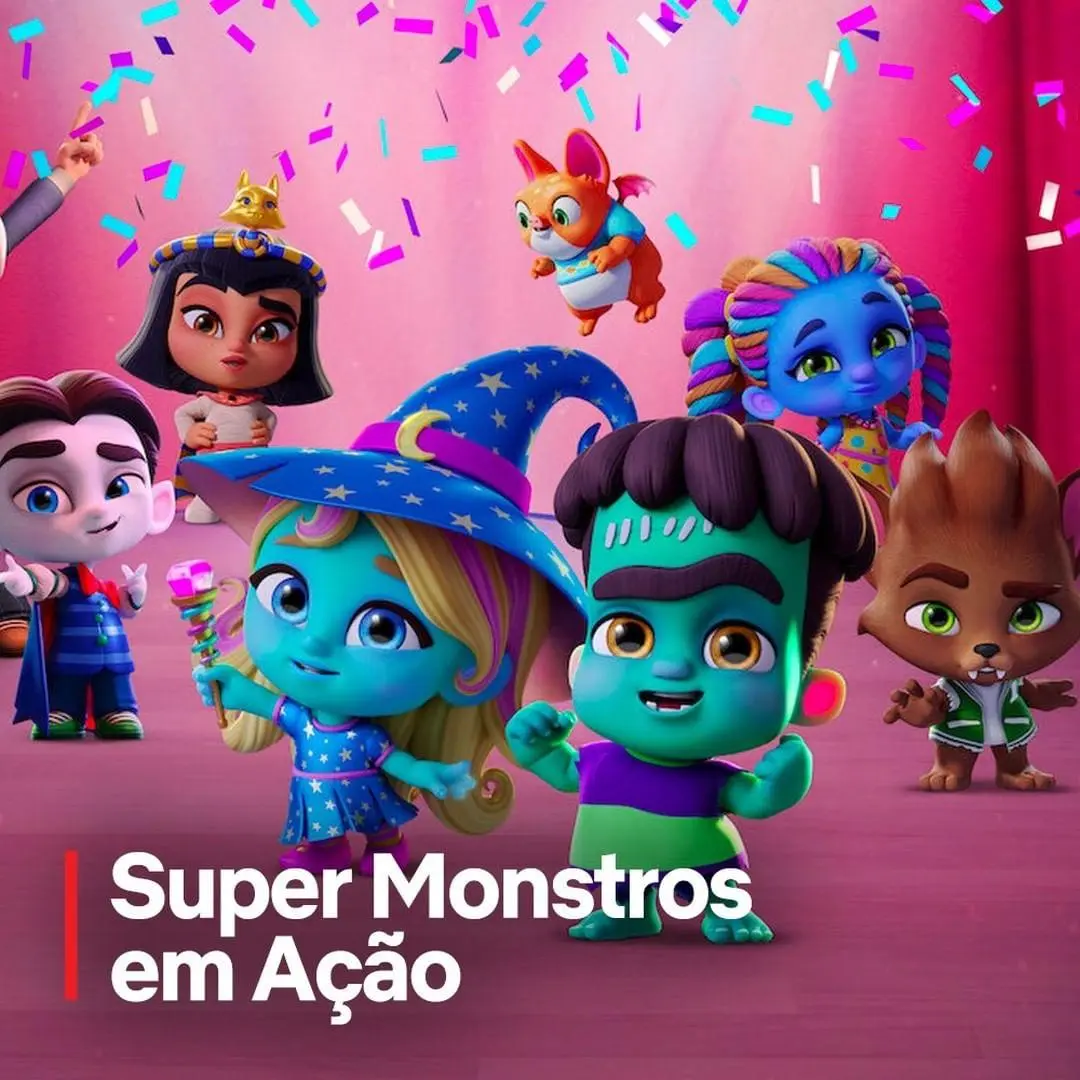Imagem mostra desenho Super Monstros em Ação