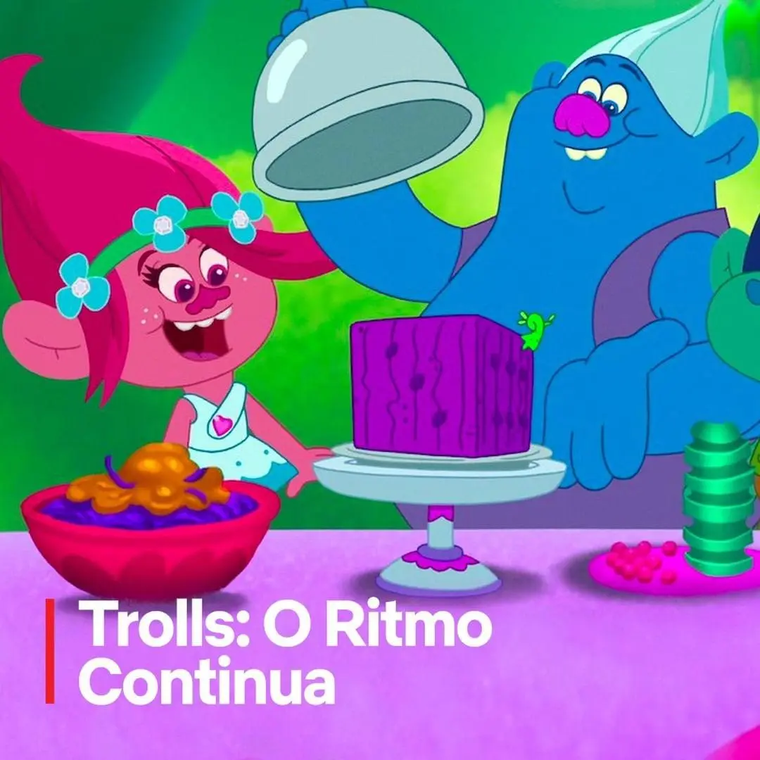 Imagem mostra desenho Trolls