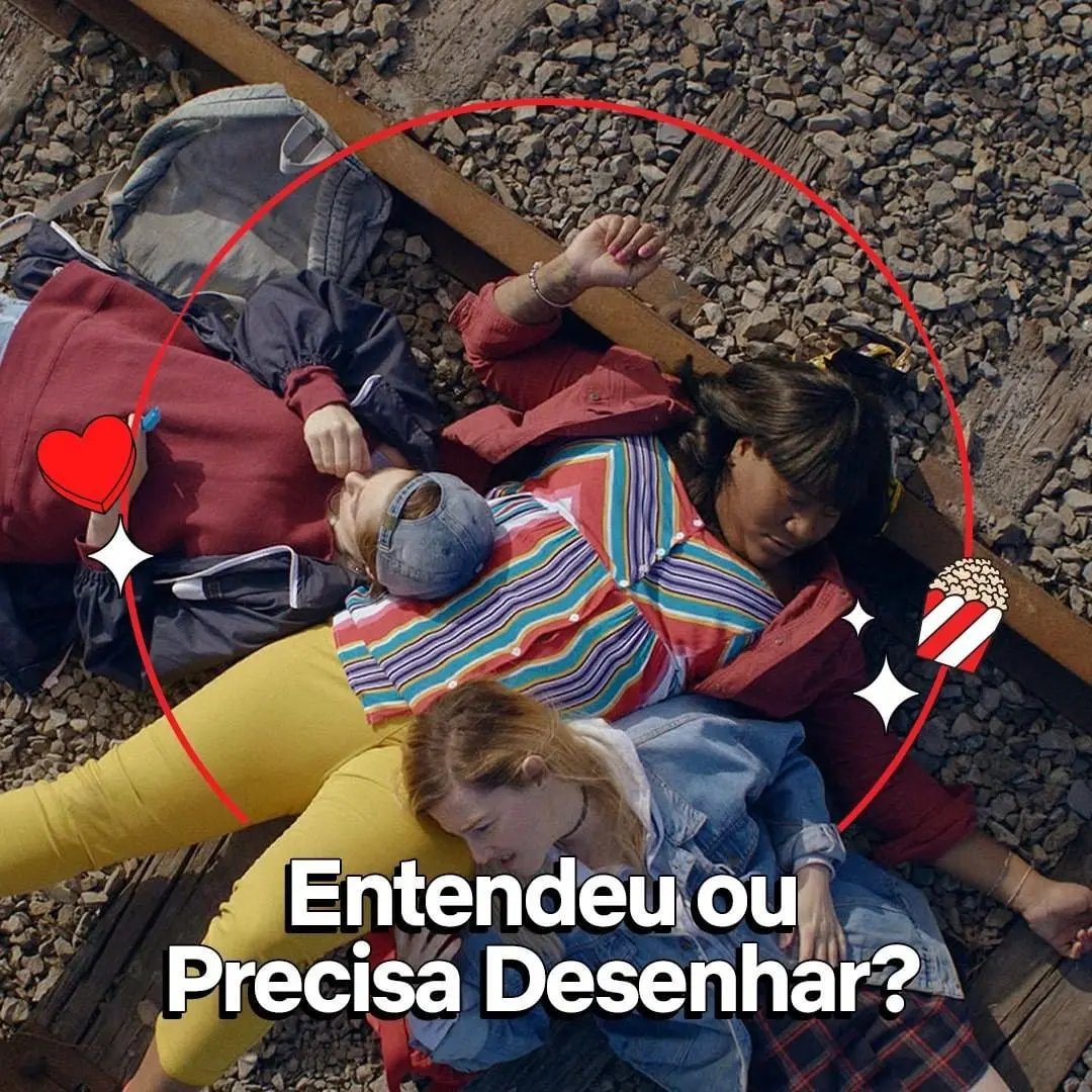 Imagem mostra personagens da série ENtendeu ou Precisa Desenhar?